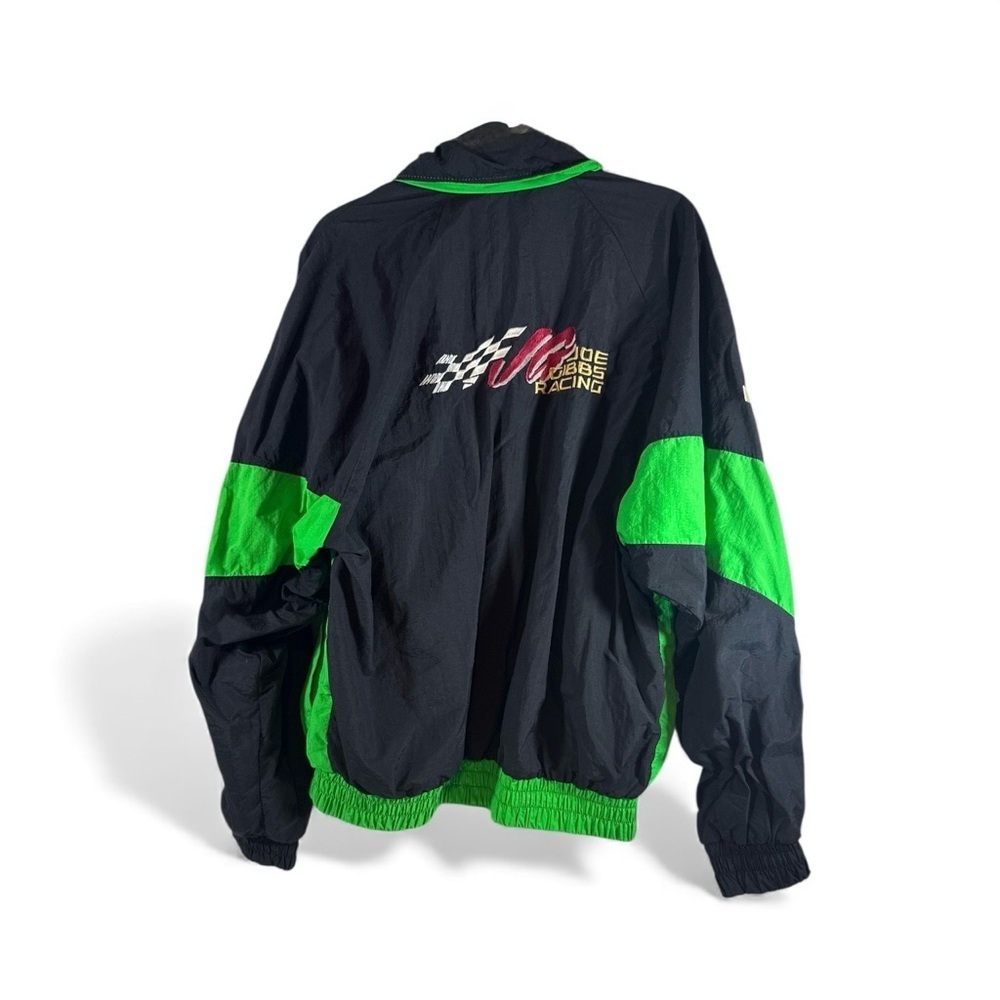 Joe Gibbs NASCAR Green And Black XLRacing Mens Jacket - Picture 6 of 13